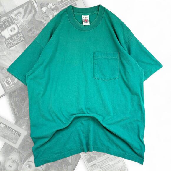 90’s Munsingwear World Class Comfort Blank Pocket Tee - Picture 1 of 6